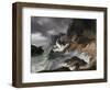 Stormy Coast Scene after a Shipwreck-Horace Vernet-Framed Giclee Print