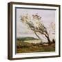 Stormy Day on the Channel (Oil on Canvas)-Jean Baptiste Camille Corot-Framed Giclee Print