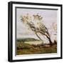 Stormy Day on the Channel (Oil on Canvas)-Jean Baptiste Camille Corot-Framed Giclee Print