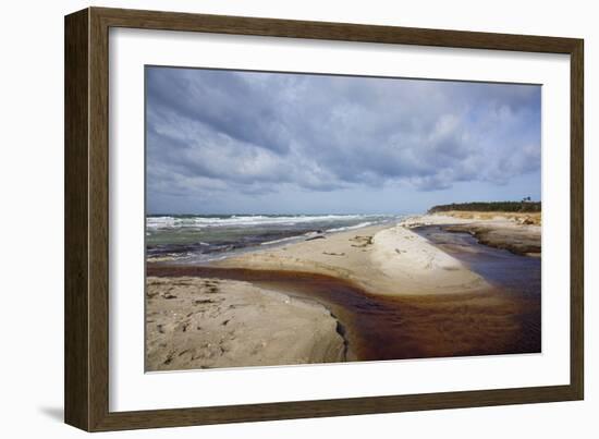 Stormy Day on the Western Beach of Darss Peninsula-Uwe Steffens-Framed Photographic Print