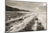 Stormy Evening at Kilve Beach on the Somerset Coast, Somerset, England. Winter (January)-Adam Burton-Mounted Photographic Print