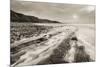 Stormy Evening at Kilve Beach on the Somerset Coast, Somerset, England. Winter (January)-Adam Burton-Mounted Photographic Print