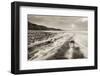 Stormy Evening at Kilve Beach on the Somerset Coast, Somerset, England. Winter (January)-Adam Burton-Framed Photographic Print