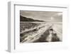 Stormy Evening at Kilve Beach on the Somerset Coast, Somerset, England. Winter (January)-Adam Burton-Framed Photographic Print