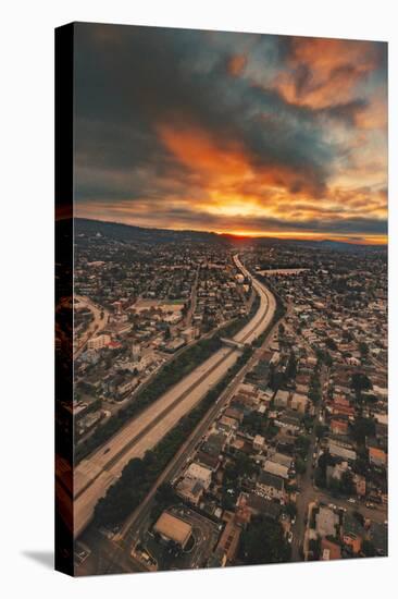 Stormy Halloween Brew, Oakland 580 Freeway-Vincent James-Stretched Canvas