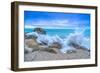 Stormy Kathisma Beach, Lefkada Island in Ionian Sea, Greece-Remy Musser-Framed Photographic Print