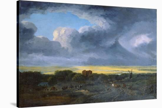 Stormy Landscape, 1795-Georges Michel-Stretched Canvas