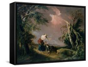 Stormy Landscape, C.1800-Pierre de Glimes-Framed Stretched Canvas