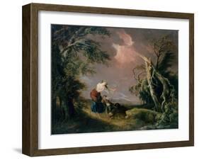 Stormy Landscape, C.1800-Pierre de Glimes-Framed Giclee Print