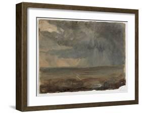 Stormy Landscape, C.1832 (Oil on Paper)-Thomas Cole-Framed Giclee Print