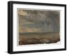 Stormy Landscape, C.1832 (Oil on Paper)-Thomas Cole-Framed Giclee Print