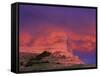 Stormy Light on Scottsbluff National Monument, Nebraska, USA-Chuck Haney-Framed Stretched Canvas