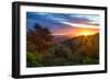 Stormy Morning Sun Star, Oakland Hills, Contra Costra, Mount Diablo, Bay Area-Vincent James-Framed Premium Photographic Print