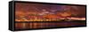 Stormy Panorama Cityscape, San Francisco-null-Framed Stretched Canvas