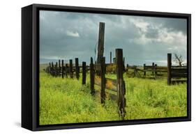 Stormy Ranch-Vincent James-Framed Stretched Canvas