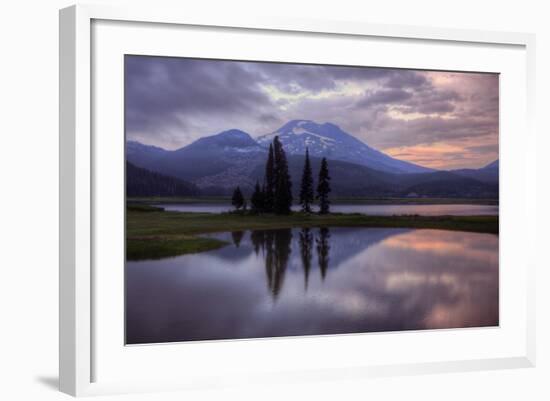 Stormy Reflection at Sparks Lake-Vincent James-Framed Photographic Print