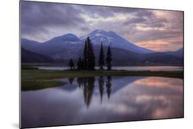 Stormy Reflection at Sparks Lake-Vincent James-Mounted Photographic Print