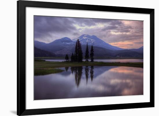 Stormy Reflection at Sparks Lake-Vincent James-Framed Photographic Print