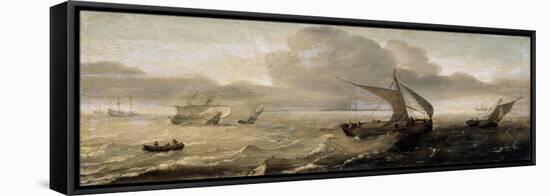 Stormy Sea, 17th Century-Hans Goderis-Framed Stretched Canvas