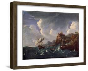 Stormy Sea, 17th Century-Pieter Mulier the Younger-Framed Giclee Print