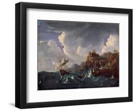 Stormy Sea, 17th Century-Pieter Mulier the Younger-Framed Premium Giclee Print