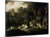 Stormy Sea, 17th Century-null-Stretched Canvas