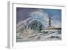 Stormy Sea, 2020 (Pastel)-Margo Starkey-Framed Giclee Print