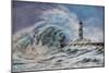 Stormy Sea, 2020 (Pastel)-Margo Starkey-Mounted Giclee Print