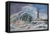 Stormy Sea, 2020 (Pastel)-Margo Starkey-Framed Stretched Canvas