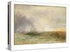 Stormy Sea Breaking on a Shore, 1840-5-J^ M^ W^ Turner-Stretched Canvas