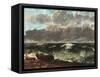 Stormy Sea, (The Wave)-Gustave Courbet-Framed Stretched Canvas