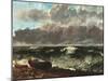 Stormy Sea, (The Wave)-Gustave Courbet-Mounted Art Print