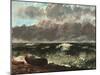 Stormy Sea (The Wave)-Gustave Courbet-Mounted Giclee Print