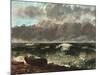 Stormy Sea (The Wave)-Gustave Courbet-Mounted Giclee Print