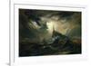 Stormy Sea with Lighthouse-Karl Blechen-Framed Giclee Print
