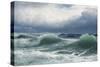 Stormy Sea with Translucent Breakers, 1894-David James-Stretched Canvas