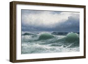 Stormy Sea with Translucent Breakers, 1894-David James-Framed Giclee Print