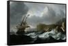 Stormy Sea-Ludolf Backhuysen-Framed Stretched Canvas