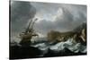 Stormy Sea-Ludolf Backhuysen-Stretched Canvas