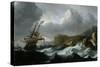 Stormy Sea-Ludolf Backhuysen-Stretched Canvas