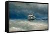 Stormy Sea-Ivan Konstantinovich Aivazovsky-Framed Stretched Canvas