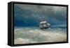 Stormy Sea-Ivan Konstantinovich Aivazovsky-Framed Stretched Canvas