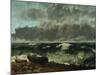 Stormy Sea-Gustave Courbet-Mounted Giclee Print
