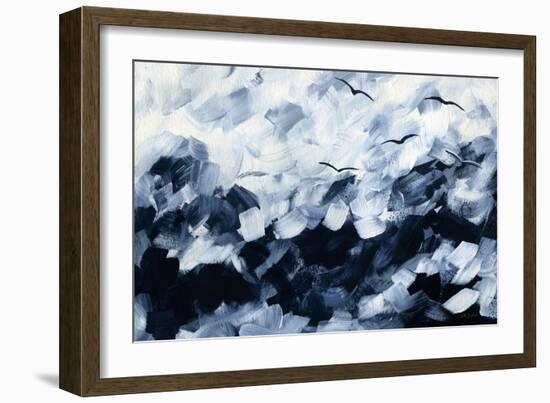 Stormy Sea-Yvette St. Amant-Framed Art Print