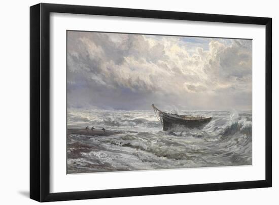 Stormy Seas, 1874-Henry Moore-Framed Giclee Print