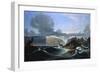 Stormy Seas by the Cliffs, 1845-Peder Balke-Framed Premium Giclee Print