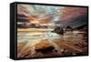 Stormy Seascape-Andy Fox-Framed Stretched Canvas