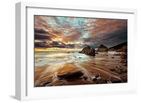 Stormy Seascape-Andy Fox-Framed Photographic Print