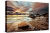 Stormy Seascape-Andy Fox-Stretched Canvas