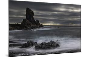 Stormy shoreline scenic, Dritvik, Iceland.-Bill Young-Mounted Photographic Print